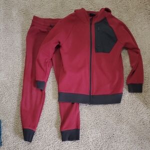 Athletic Works Maroon and Black Tracksuit